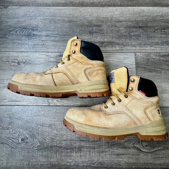 Herman Survivors Leather Steel Toe Work Boots Utility Waterproof Construction - Picture 3 of 12